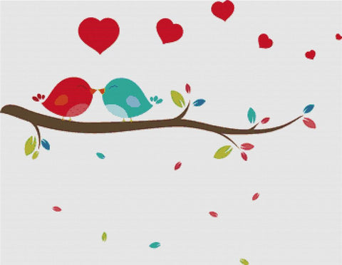 Birds On A Branch - X Squared Cross Stitch