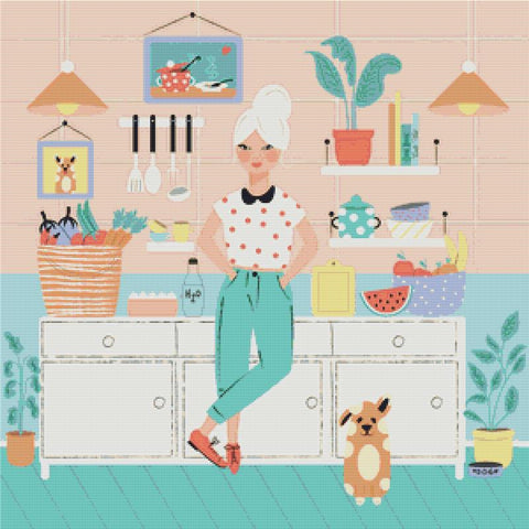 Cute Kitchen - X Squared Cross Stitch