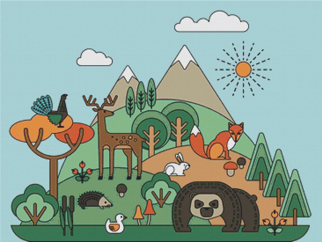 Forest Life - X Squared Cross Stitch