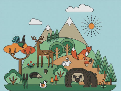 Forest Life - X Squared Cross Stitch