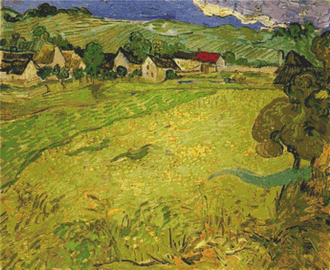 View Of Vessenots Near Auvers - X Squared Cross Stitch