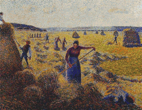 The Harvest Of Hay In Eragny - X Squared Cross Stitch