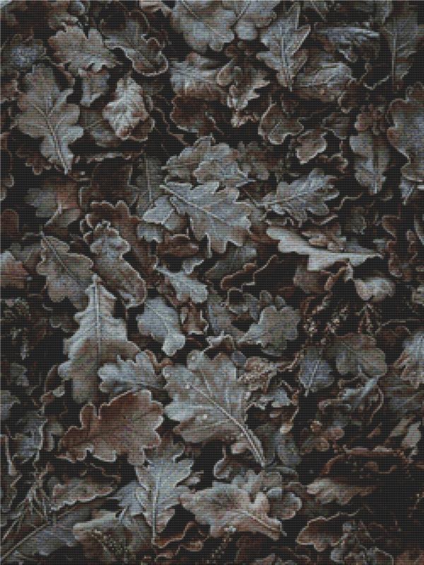 Frosty Leaves - X Squared Cross Stitch