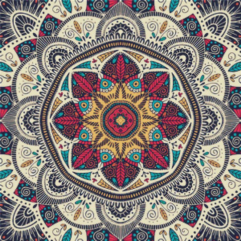 Floral Mandala - X Squared Cross Stitch