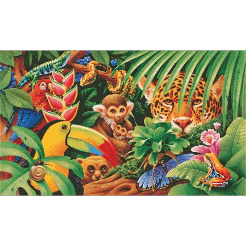 Jungle Animals - Charting Creations