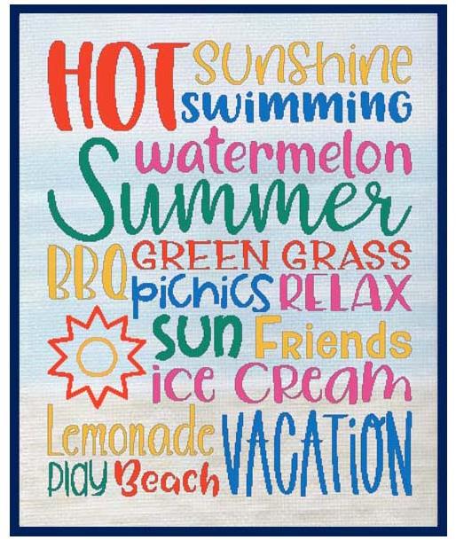Subway Art: Summer - Cross Stitch Wonders