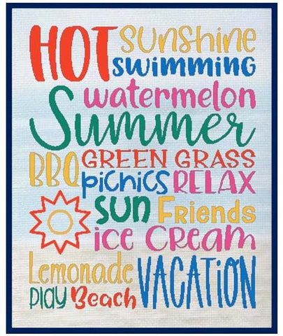 Subway Art: Summer - Cross Stitch Wonders