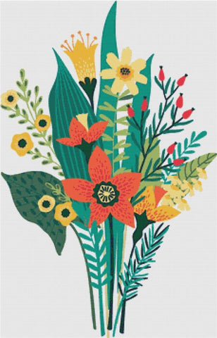 Beautiful Bouquet - X Squared Cross Stitch