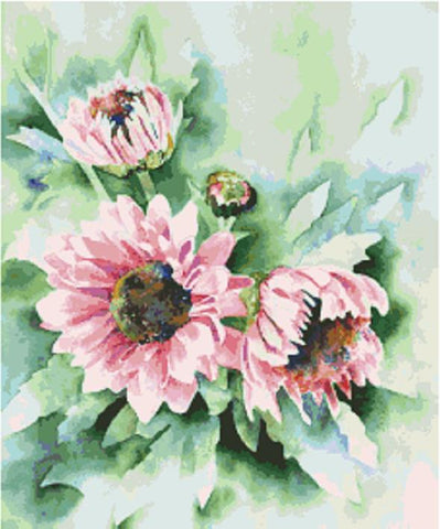 Watercolor Flowers 2 - Fox Trails Needlework
