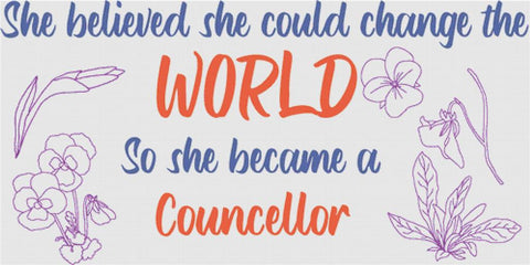 Change The World II - X Squared Cross Stitch