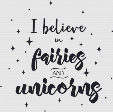 I Believe In Fairies - X Squared Cross Stitch