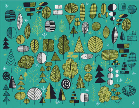 Collection Of Trees - X Squared Cross Stitch