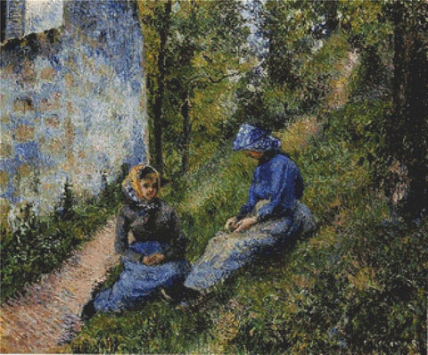 Seated Peasants - X Squared Cross Stitch