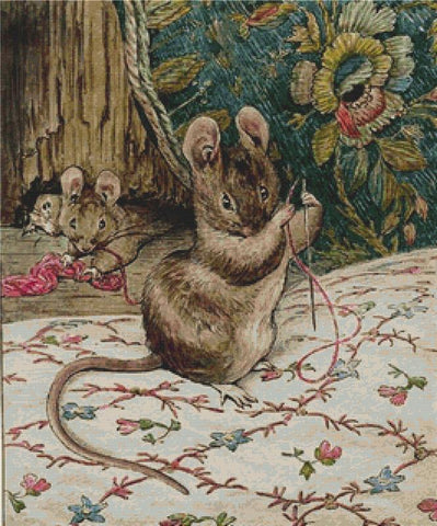 The Mice At Work - X Squared Cross Stitch