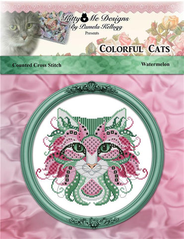 Colorful Cats Watermelon - Kitty & Me Designs