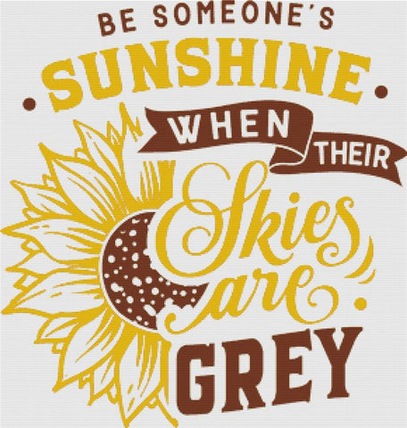 Be Someone's Sunshine - X Squared Cross Stitch