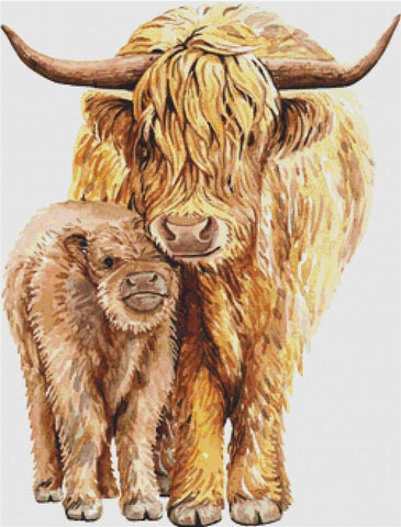 Yaks - X Squared Cross Stitch