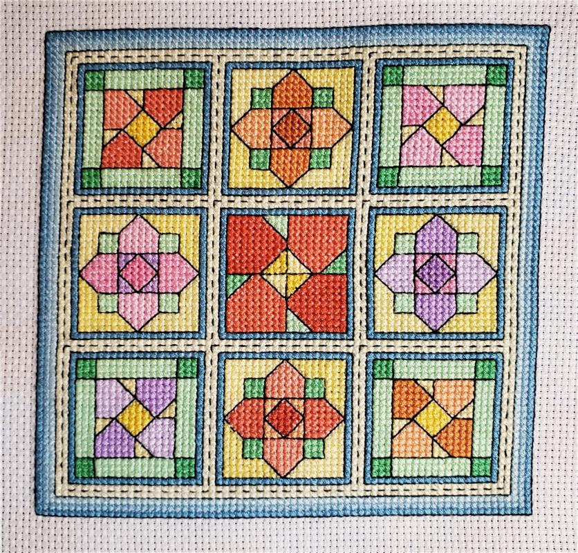 Quilt Blocks 9: Spring Flowers - Rogue Stitchery