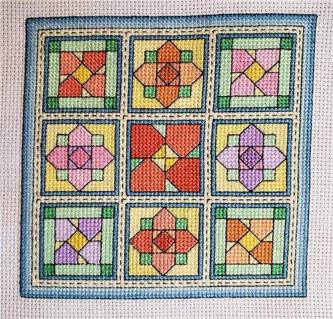 Quilt Blocks 9: Spring Flowers - Rogue Stitchery