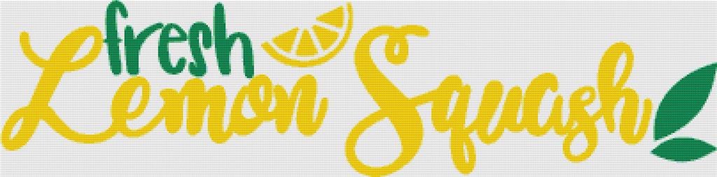 Fresh Lemon Squash - X Squared Cross Stitch