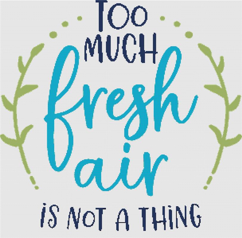 Too Much Fresh Air - X Squared Cross Stitch