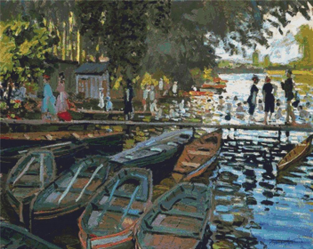 Bathers At La Grenouillere - X Squared Cross Stitch