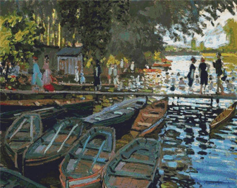 Bathers At La Grenouillere - X Squared Cross Stitch