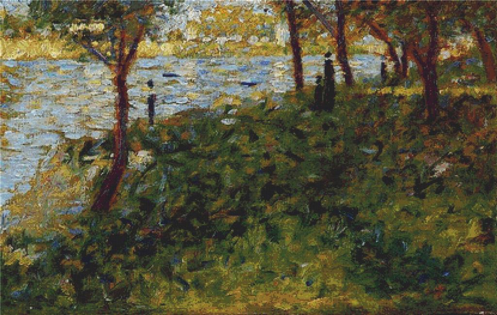 Landscape With Figure - X Squared Cross Stitch