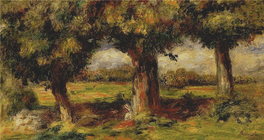 Landscape Near Pont Aven - X Squared Cross Stitch