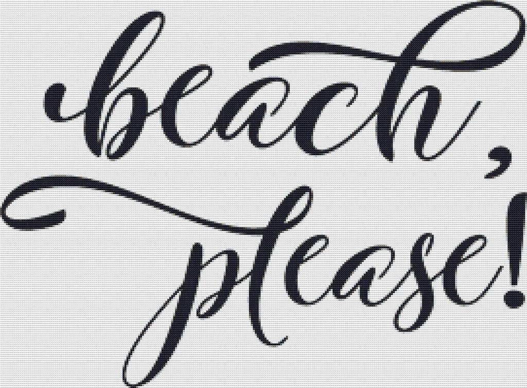 Beach, Please - X Squared Cross Stitch