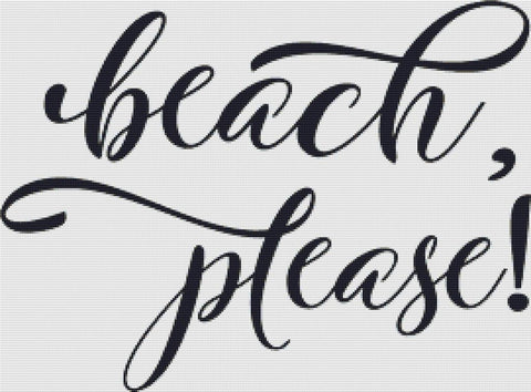 Beach, Please - X Squared Cross Stitch
