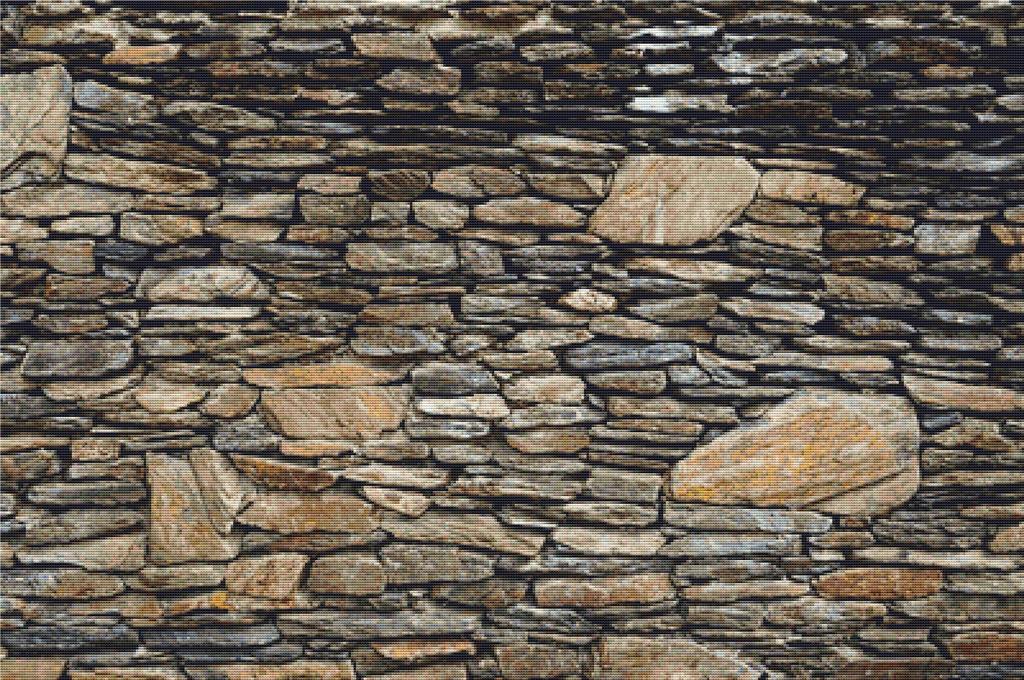 Old Stone Wall - X Squared Cross Stitch