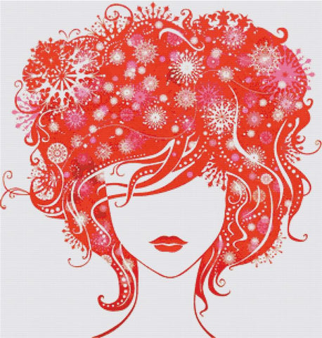 Girl With Red Hair - X Squared Cross Stitch
