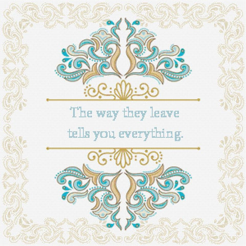 The Way They Leave - X Squared Cross Stitch