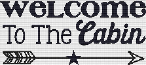 Welcome To The Cabin - X Squared Cross Stitch