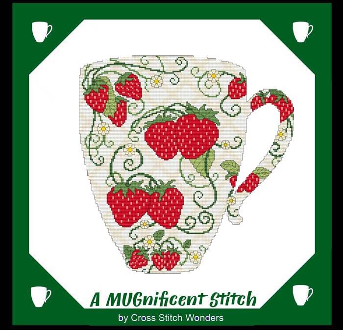 A MUGnificent Stitch: Strawberries - Cross Stitch Wonders