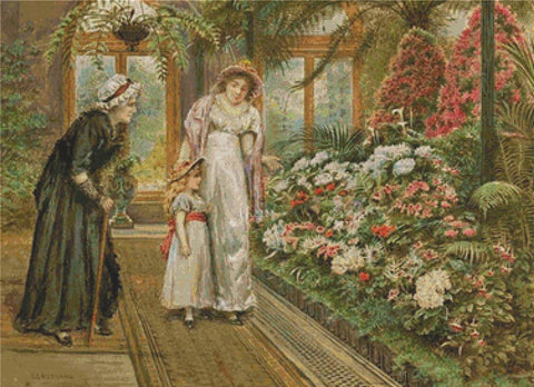 Grandmama′s Flowers - X Squared Cross Stitch