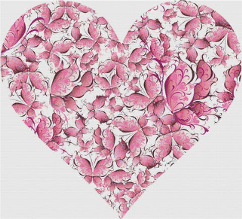 Heart Of Butterflies: Smooth - X Squared Cross Stitch