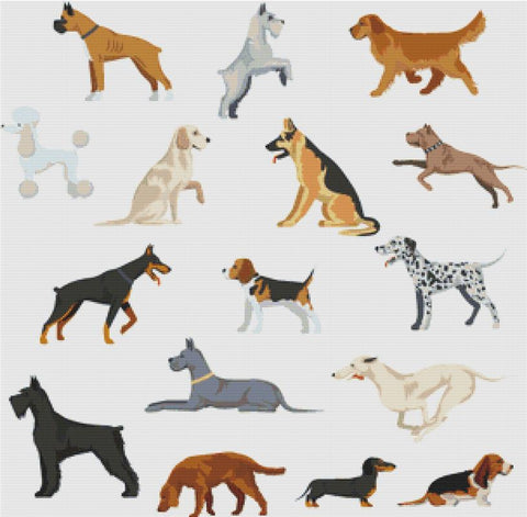 Dog Breeds - X Squared Cross Stitch