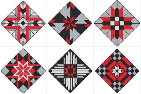 On Point Quilt Blocks - Cross Stitch Wonders