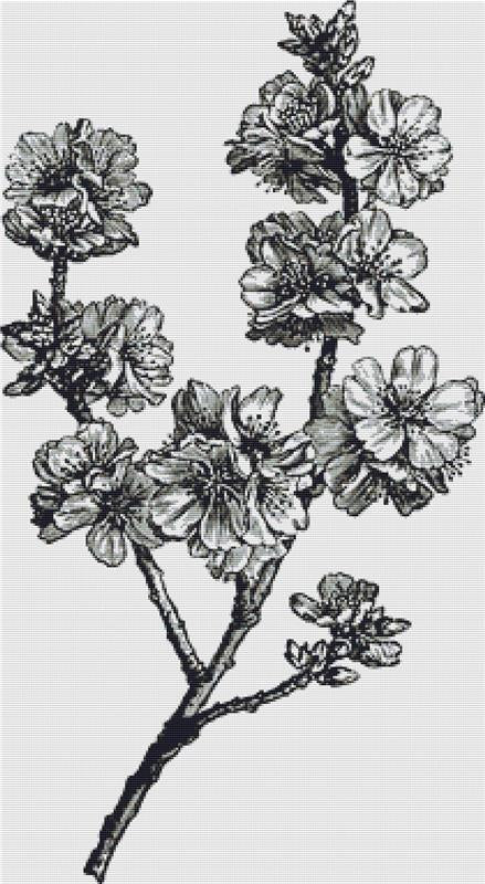 Branch Of Flowers - X Squared Cross Stitch