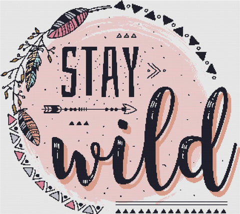Stay Wild - X Squared Cross Stitch
