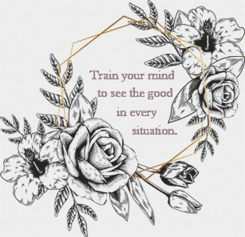 Train Your Mind - X Squared Cross Stitch