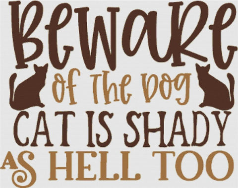 Beware Of The Dog - X Squared Cross Stitch