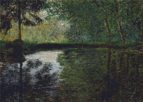 The Pond At Montgeron - X Squared Cross Stitch