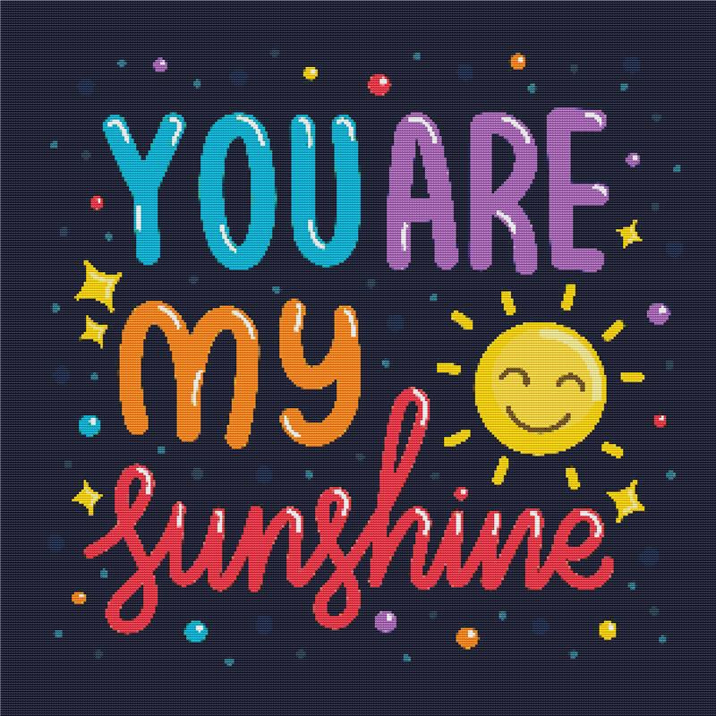 You Are My Sunshine - X Squared Cross Stitch