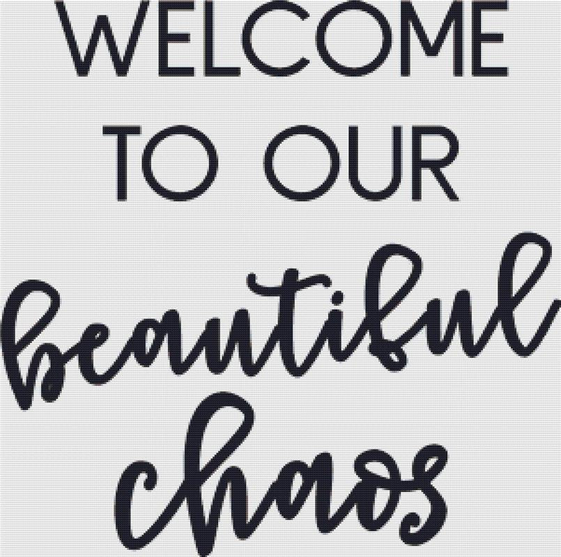 Beautiful Chaos - X Squared Cross Stitch