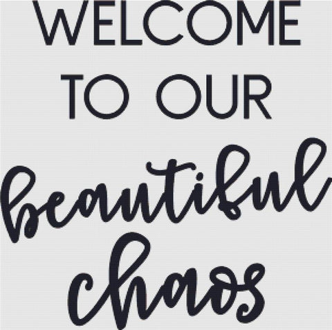 Beautiful Chaos - X Squared Cross Stitch
