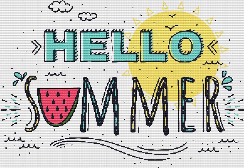Hello Summer - X Squared Cross Stitch