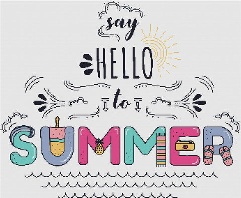 Say Hello To Summer - X Squared Cross Stitch